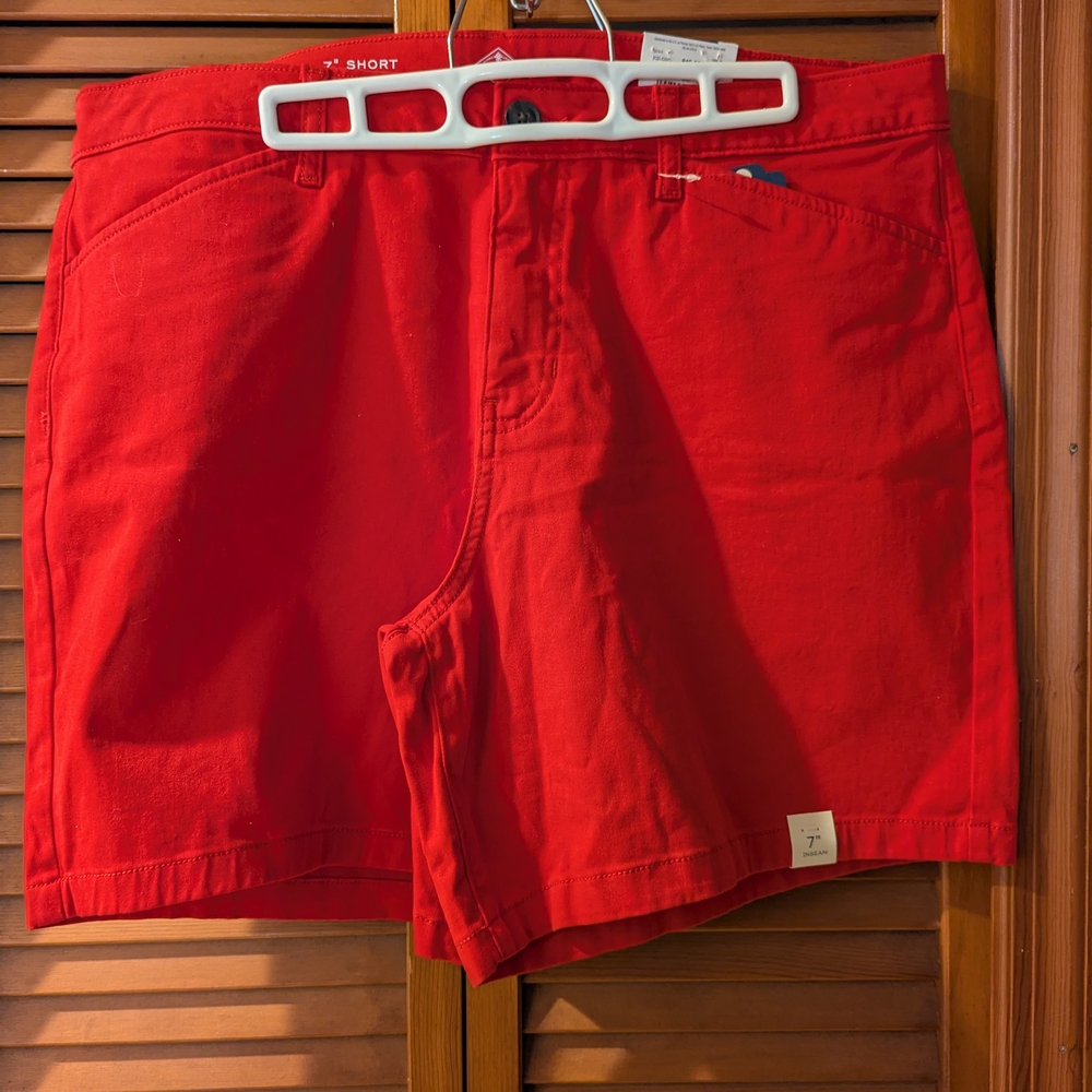 St. John's Bay Red Mid Rise Shorts